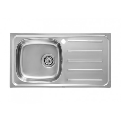 ROCA E Evier Inox 1 Bac A G +Egouttoir 90X50Cm - A870H30901