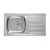 ROCA E Evier Inox 1 Bac A G +Egouttoir 90X50Cm - A870H30901