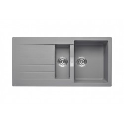 ROCA Oslo Evier Reversible 2 Cuves 1000 Gris - A880170110