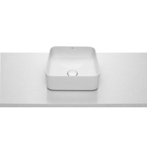 Vasque à poser Square en FINECERAMIC® Inspira 37X37 Blanc - ROCA A327532000