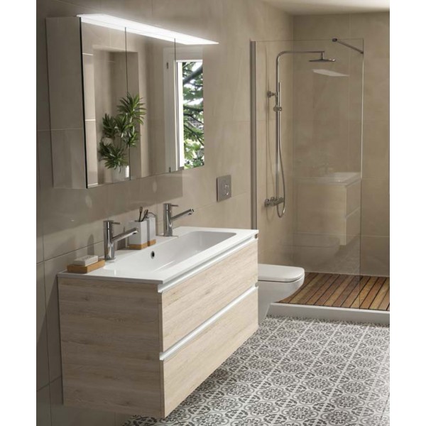 Salgar Fussion Line - Meuble salle de bain 2/3 tiroirs & vasque