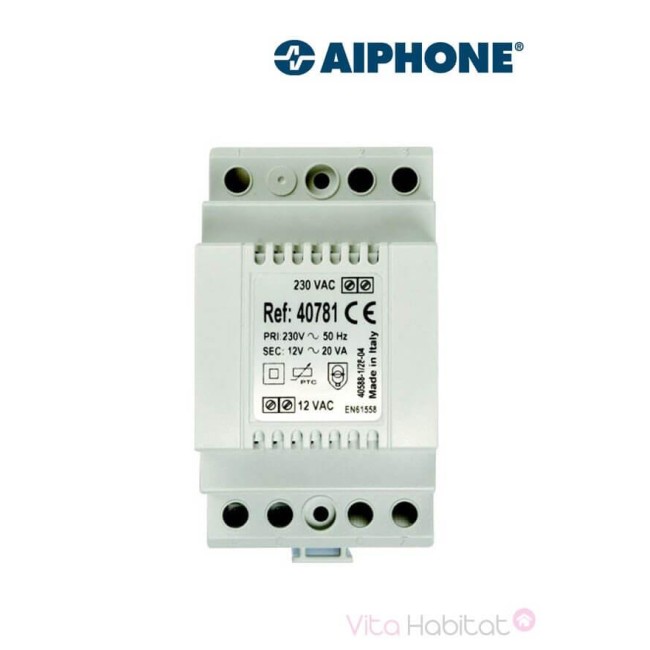 Alimentation 40781 - 230 Vac / 12 Vac - 1.5 A pour kit vidéo AIPHONE - 100086