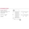 Radiateur chauffage central ACOVA - FASSANE Vertical double 2024W HXD-220-059
