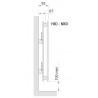 Radiateur chauffage central ACOVA - FASSANE Vertical double 2024W HXD-220-059