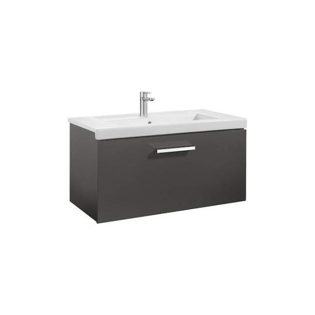 Ensemble meuble 1 tiroir et lavabo 800 x 460 Anthracite Prisma - Roca A855945153