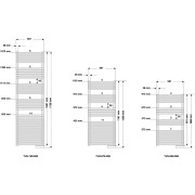 Sèche-serviette ACOVA - CALA électrique   1250W TLN-125-060-TF