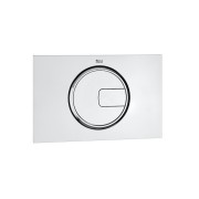 Plaque pour bâti-support double chasse Chromé - ROCA A890098001