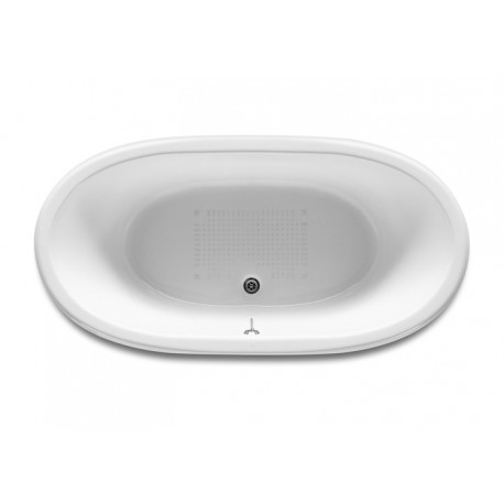 ROCA Newcast Cuve Seule 170 X 85 Ext Bleu Marine Sans Pied Blanc - A233650004