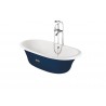 ROCA Newcast Cuve Seule 170 X 85 Ext Bleu Marine Sans Pied Blanc - A233650004