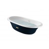 ROCA Newcast Cuve Seule 170 X 85 Ext Bleu Marine Sans Pied Blanc - A233650004