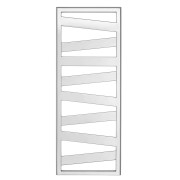 Sèche-serviette ACOVA KAZEANE eau chaude - Chromé 261W - KZO-100-050