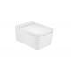 Cuvette de WC suspendue Square sans bride Rimless 56X37 Blanc - ROCA Inspira A346537000