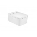 Cuvette de WC suspendue Square sans bride Rimless 56X37 Blanc - ROCA Inspira A346537000