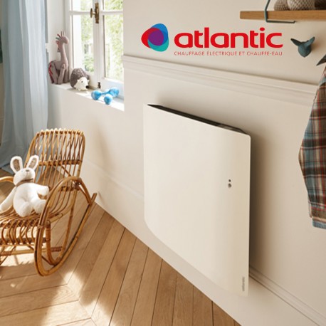 Radiateur électrique Atlantic DIVALI Horizontal 1000W Pilotage Intelligent Connecté Lumineux - 507609