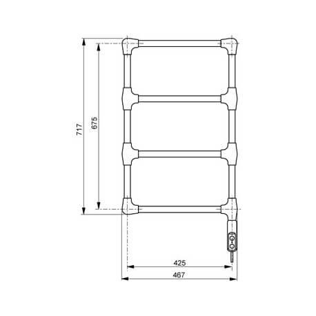 Sèche-serviette ACOVA - NAVY électrique 150W TNAV-015-047-DF