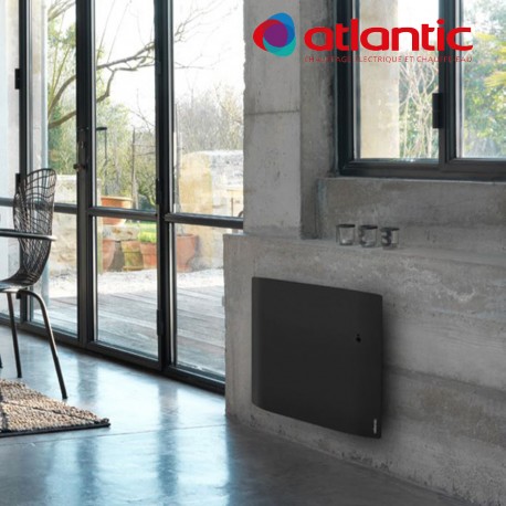 Radiateur électrique Atlantic DIVALI Horizontal 750W Pilotage Intelligent Connecté Lumineux GRIS - 507623