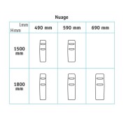 Sèche-serviette ACOVA - NUAGE électrique 500W TGN-150-050/GF