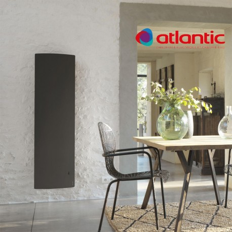 Radiateur électrique Atlantic DIVALI Vertical 1000W Pilotage Intelligent Connecté Lumineux GRIS - 507628