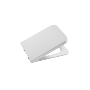 Abattant double laqué en SUPRALIT Square avec frein de chute Blanc - ROCA Inspira A80153200B