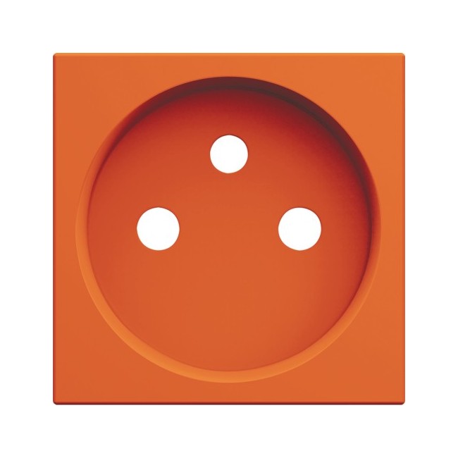 Enjo PC 2P+T orange - APPAREILLAGE MURAL GALLERY HAGER WXD100E