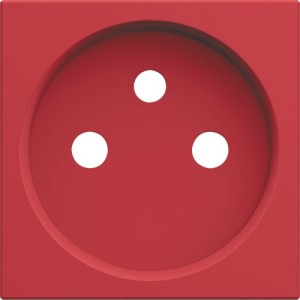 Enjo PC 2P+T rouge - APPAREILLAGE MURAL GALLERY HAGER WXD100R