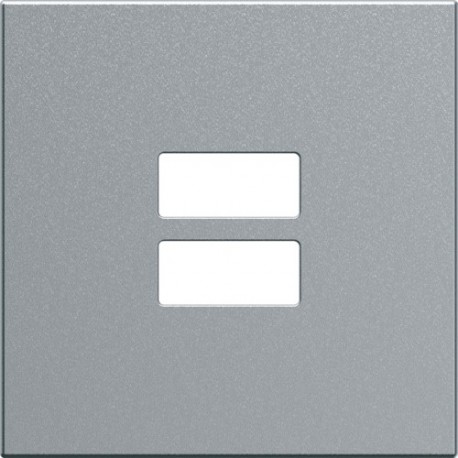 Enjo chargeur USB titane - APPAREILLAGE MURAL GALLERY HAGER WXD112T