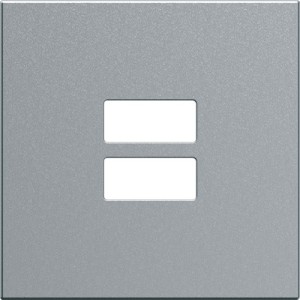 Enjo chargeur USB titane - APPAREILLAGE MURAL GALLERY HAGER WXD112T