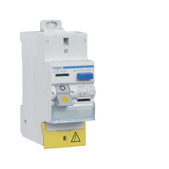 ID 2P 40A 30mA AC SanVis - INTER DIFF BIPOLAIR  HAGER CDS742F