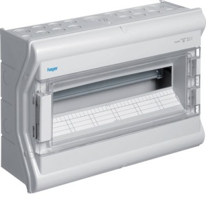 Vector IP55, 1 rangée, 18M - COFFRET DISTRIBUTION  HAGER VE118F