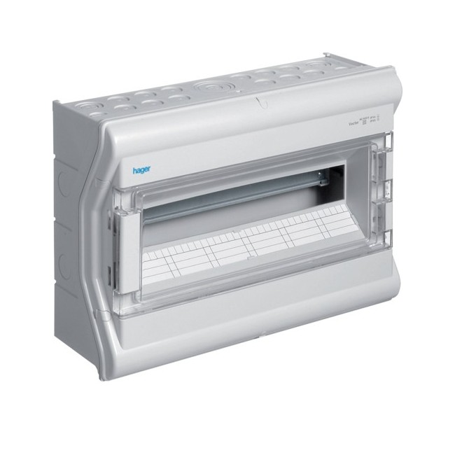Vector IP55, 1 rangée, 18M - COFFRET DISTRIBUTION  HAGER VE118F