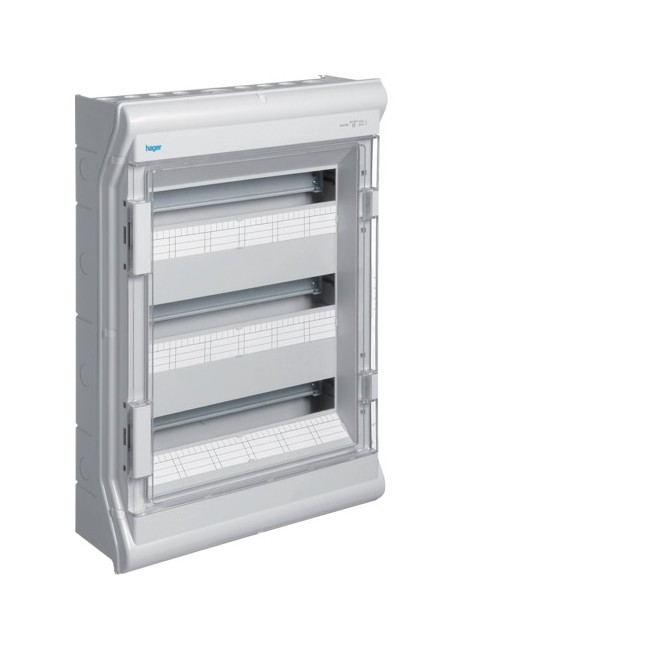 Vector IP55, 3 rangées, 54M - COFFRET DISTRIBUTION  HAGER VE318F