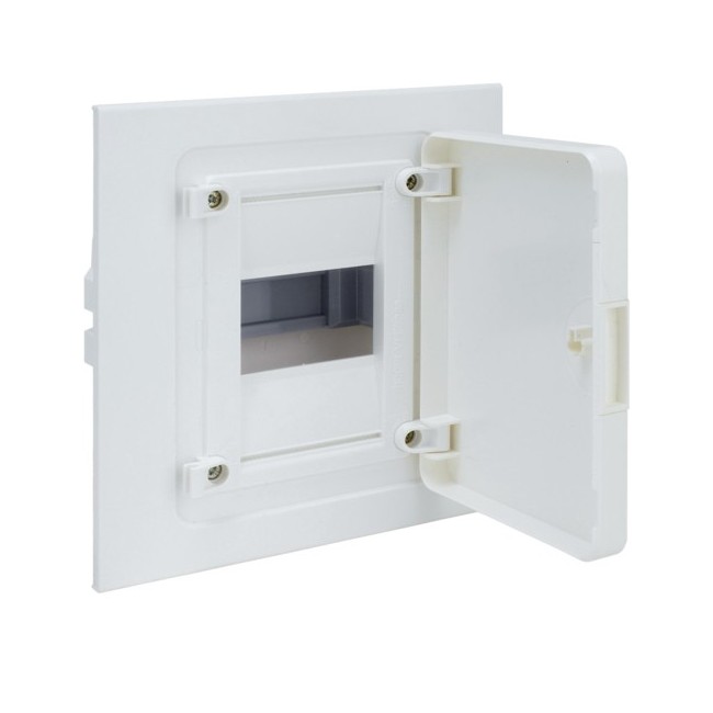 Véga enc. 1R 4M porte opaque - COFFRET DISTRIBUTION  HAGER VF104PR