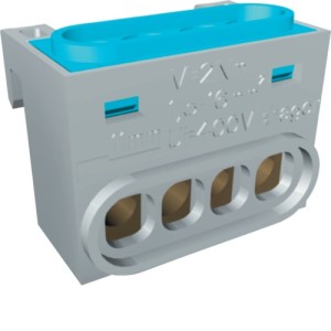 Bornier N 4 racc. IP2X - COFFRET DISTRIBUTION  HAGER GZ04N