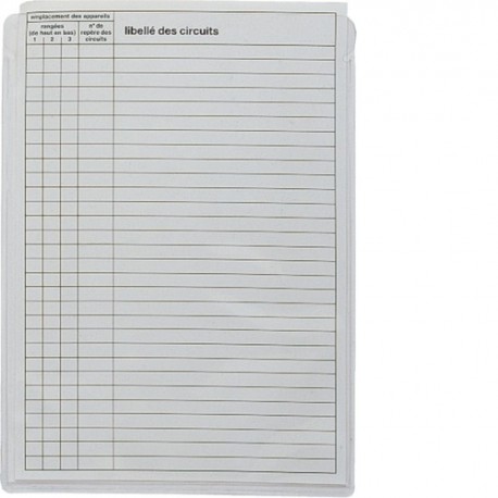 Jeu de 10 pochettes à plan A5 - COFFRET DISTRIBUTION  HAGER GZ06A