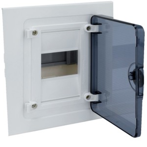 Véga enc. 1R 4M porte transp - COFFRET DISTRIBUTION  HAGER VF104TR