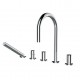 Kartell Robinetterie Baignoire 5 Tr Sans Plaque - H3223350042821 LAUFEN