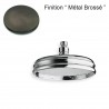 POMME DE DOUCHE RETRO LUXE ANTICALCAIRE F1/2" D.200 METAL BROSSE - CRISTINA ONDYNA RX54877