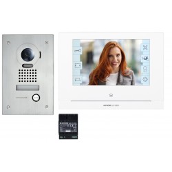 Kit portier Vidéo AIPHONE - Platine encastrée - module Wi-Fi intégré - JOS1FW 130414