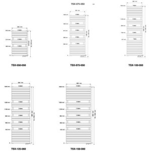 Sèche-serviette ACOVA - RÉGATE électrique   1500W TSX-150-080
