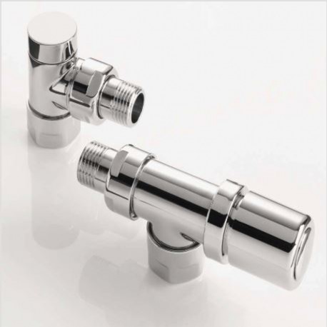 Kit D robinetterie manuelle équerre inversée chromée tête manuelle - ACOVA 991388