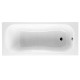 Baignoire fonte émaillée avec fond antidérapant 1600X700 Blanc Malibu - ROCA A233460000
