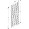 Sèche-serviette ACOVA - RÉGATE Status électrique 600W TPX-060-050