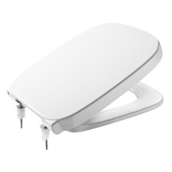 ROCA Debba Sq Abattant Double Laque Silencio Charnieres Inox Blanc - A8019D2004