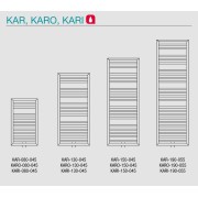 Sèche-serviette eau chaude ACOVA KADRANE SPA Inox 393W - KARI-150-045