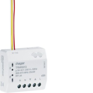 1 sortie VR + 2E KNX radio - TEBIS  HAGER TRM692G