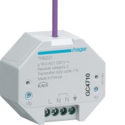 1 Sortie 16A à enc. radioQL - TEBIS  HAGER TRB201