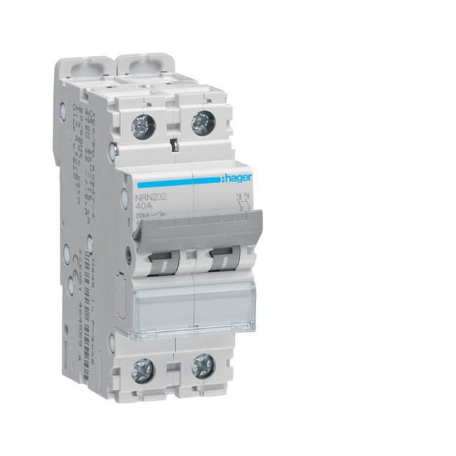 Disj.2P 20kA C-32A 2m - DISJONCTEURS MULTI.  HAGER NRN232