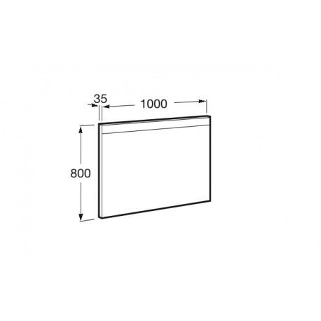 Prisma Led Miroir 1000 Basic - ROCA A812260000