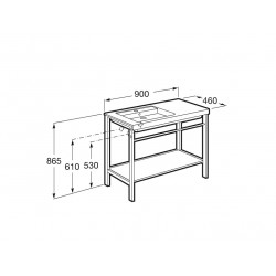 Prisma Pied De Lavabo 900Mm - ROCA A856748001