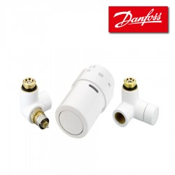 Kit X-TRA gauche pour radiateurs ou décors- BLANC - DANFOSS - 013G4008